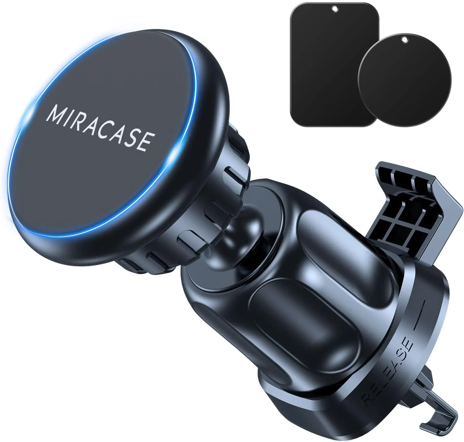 [Upgraded] Miracase Universal Magnetic Phone Holder for Car,[2nd Generation Vent Clip&Strong Magnets] Hands Free Car Phone Mount, Air Vent Cell Phone Holder for All Phones