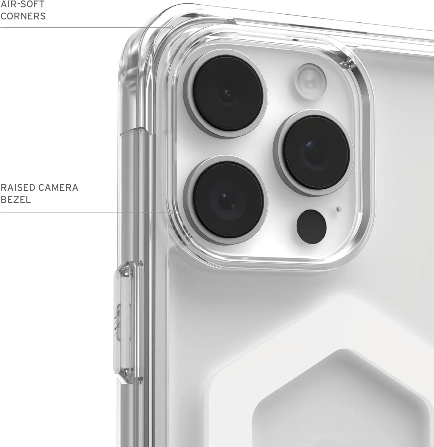 URBAN ARMOR GEAR UAG Designed for iPhone 16 Pro Max Case 6.9" Plyo Ice White Compatible with MagSafe Charging Anti-Yellowing Transparent Protective Cover   Magnetic Ring Stand Titanium Bundle Set