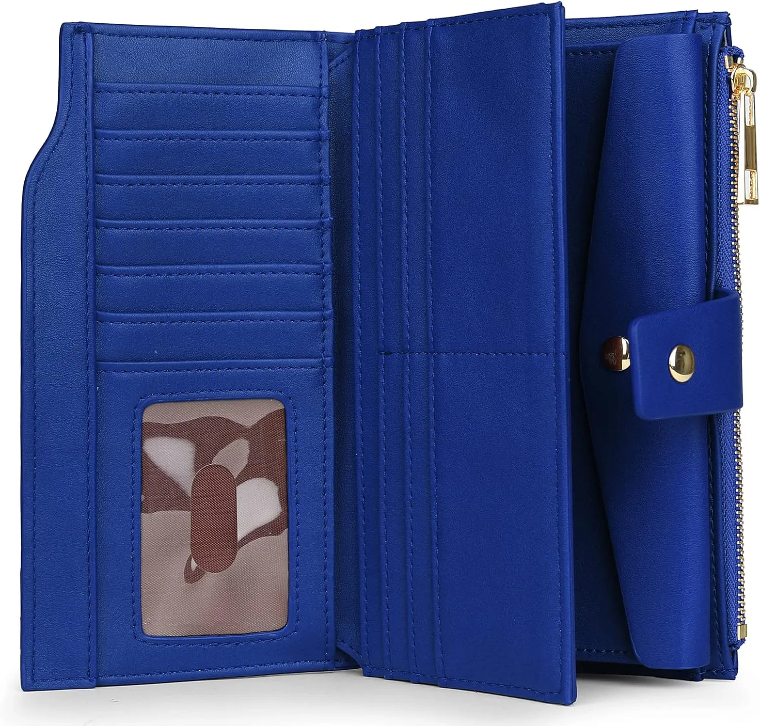 Uromee Wallet Women Vegan Leather RFID Blocking Large Ladies Wristlet Purse Card Holder Organizer Clutch