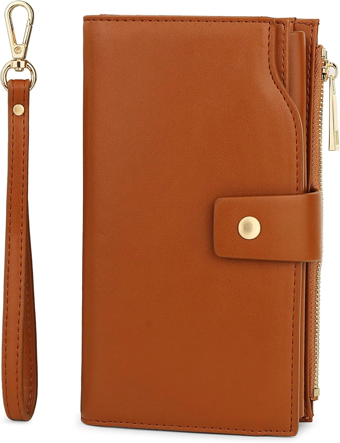 Uromee Wallet Women Vegan Leather RFID Blocking Large Ladies Wristlet Purse Card Holder Organizer Clutch