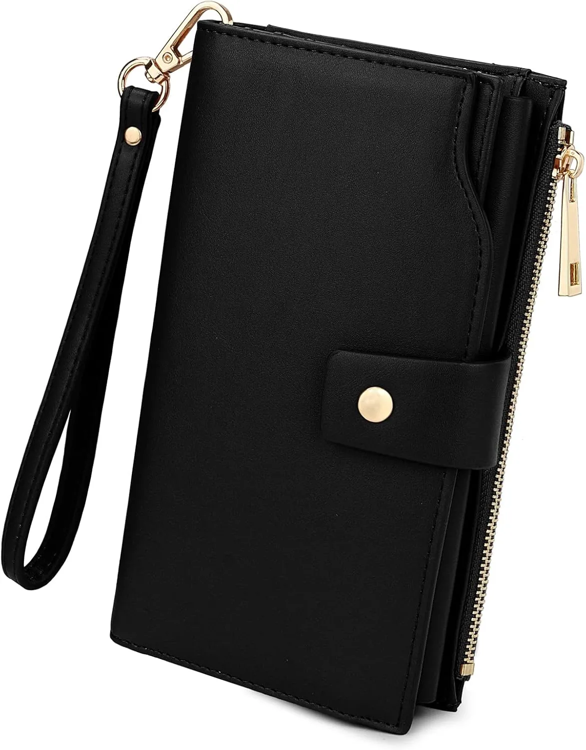 Uromee Wallet Women Vegan Leather RFID Blocking Large Ladies Wristlet Purse Card Holder Organizer Clutch