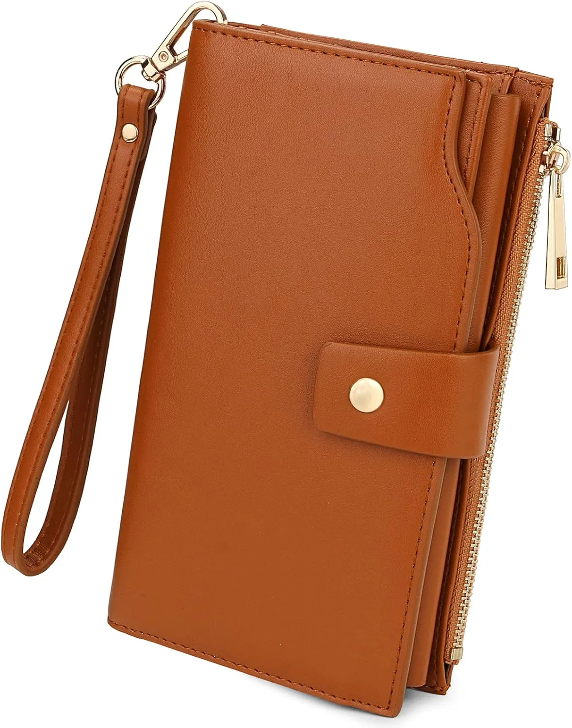 Uromee Wallet Women Vegan Leather RFID Blocking Large Ladies Wristlet Purse Card Holder Organizer Clutch