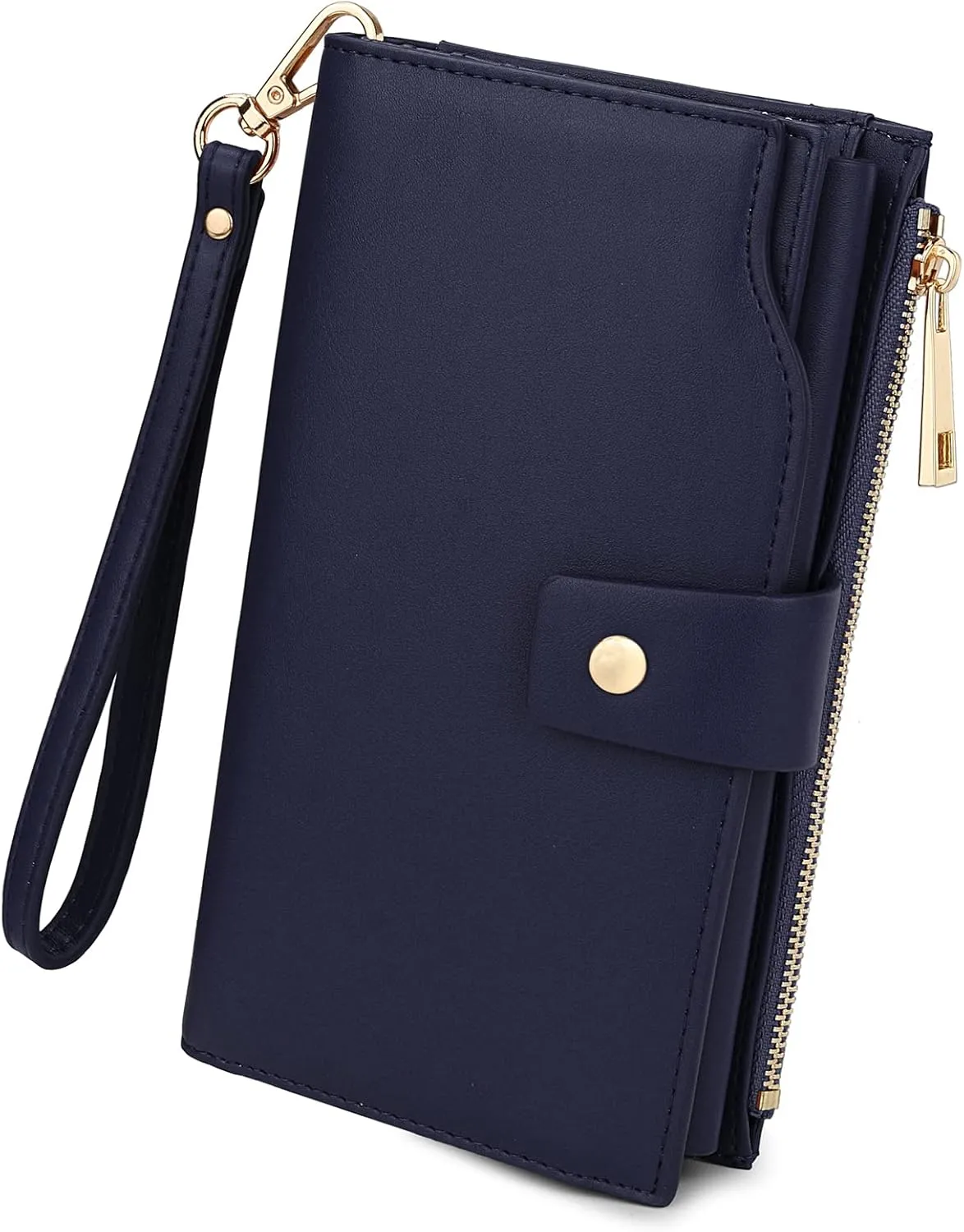 Uromee Wallet Women Vegan Leather RFID Blocking Large Ladies Wristlet Purse Card Holder Organizer Clutch