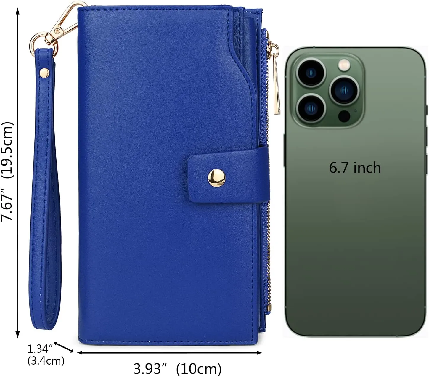 Uromee Wallet Women Vegan Leather RFID Blocking Large Ladies Wristlet Purse Card Holder Organizer Clutch