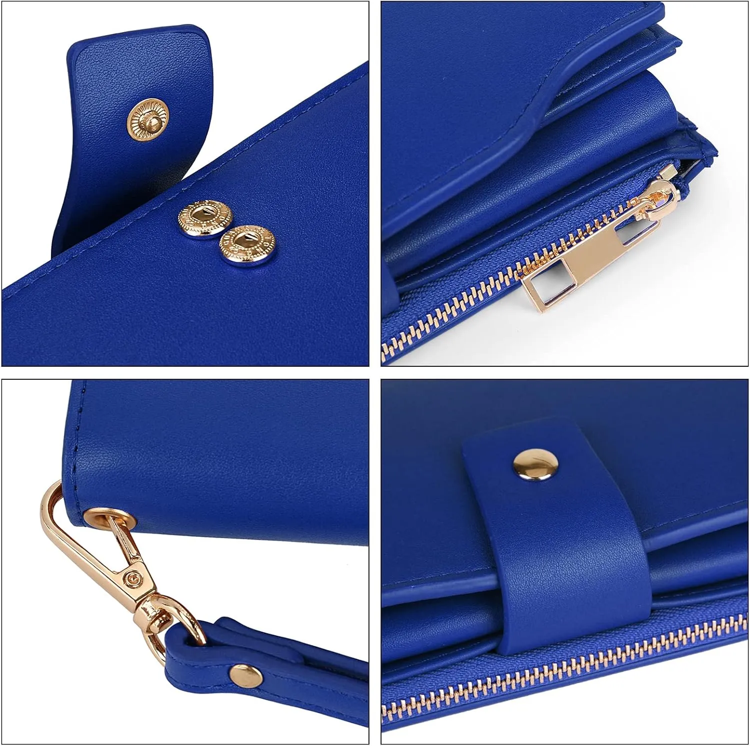 Uromee Wallet Women Vegan Leather RFID Blocking Large Ladies Wristlet Purse Card Holder Organizer Clutch