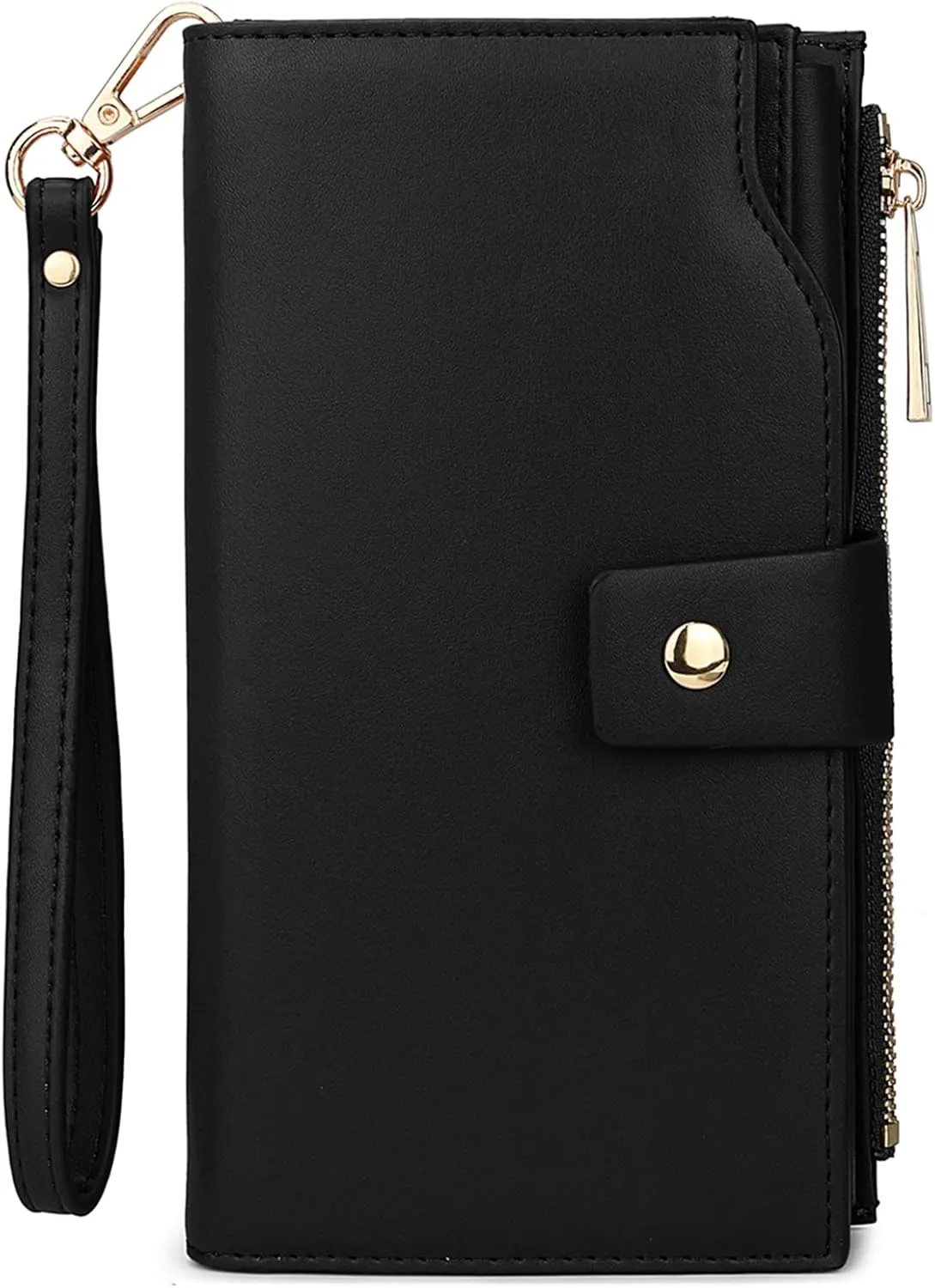 Uromee Wallet Women Vegan Leather RFID Blocking Large Ladies Wristlet Purse Card Holder Organizer Clutch