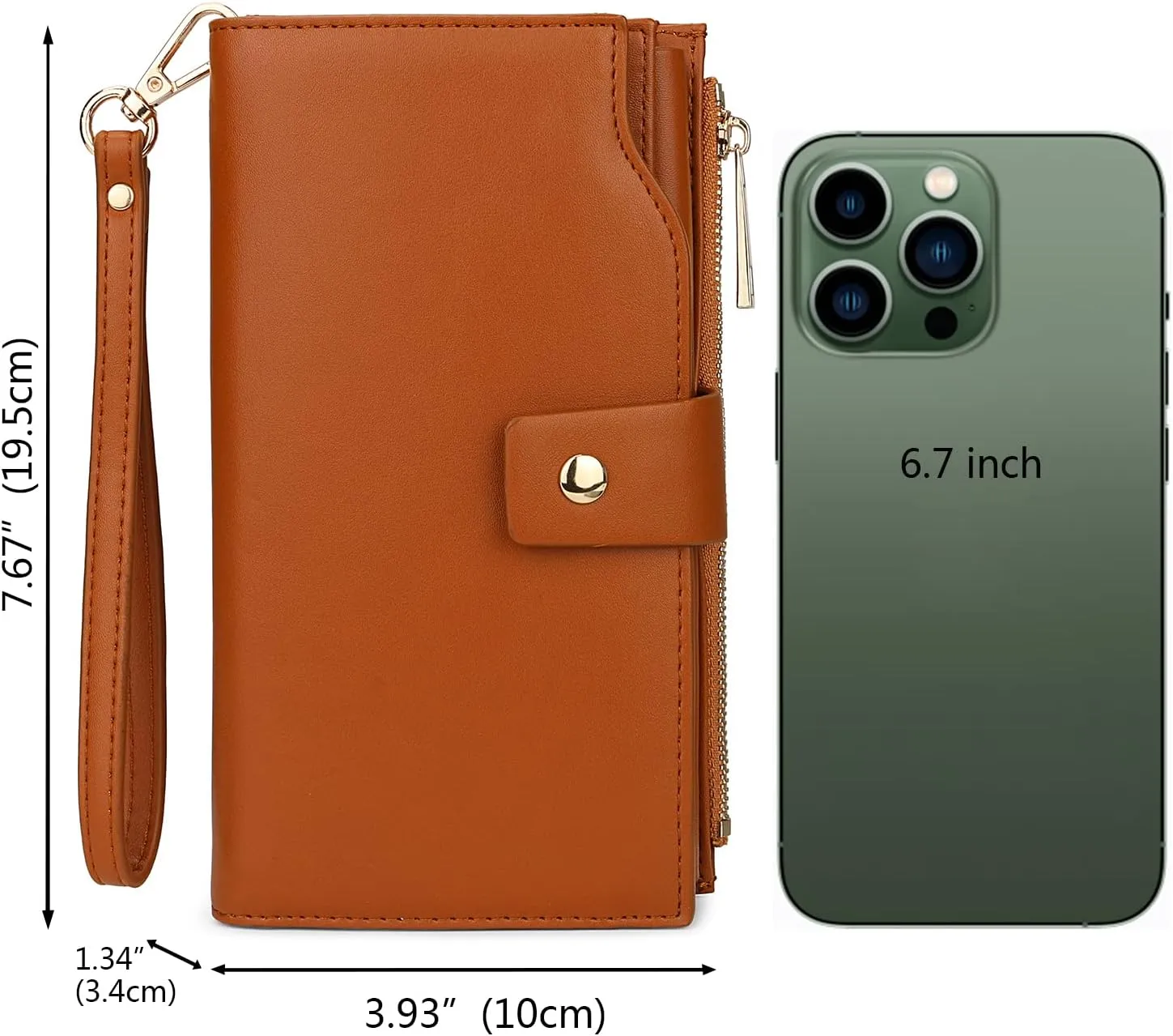 Uromee Wallet Women Vegan Leather RFID Blocking Large Ladies Wristlet Purse Card Holder Organizer Clutch