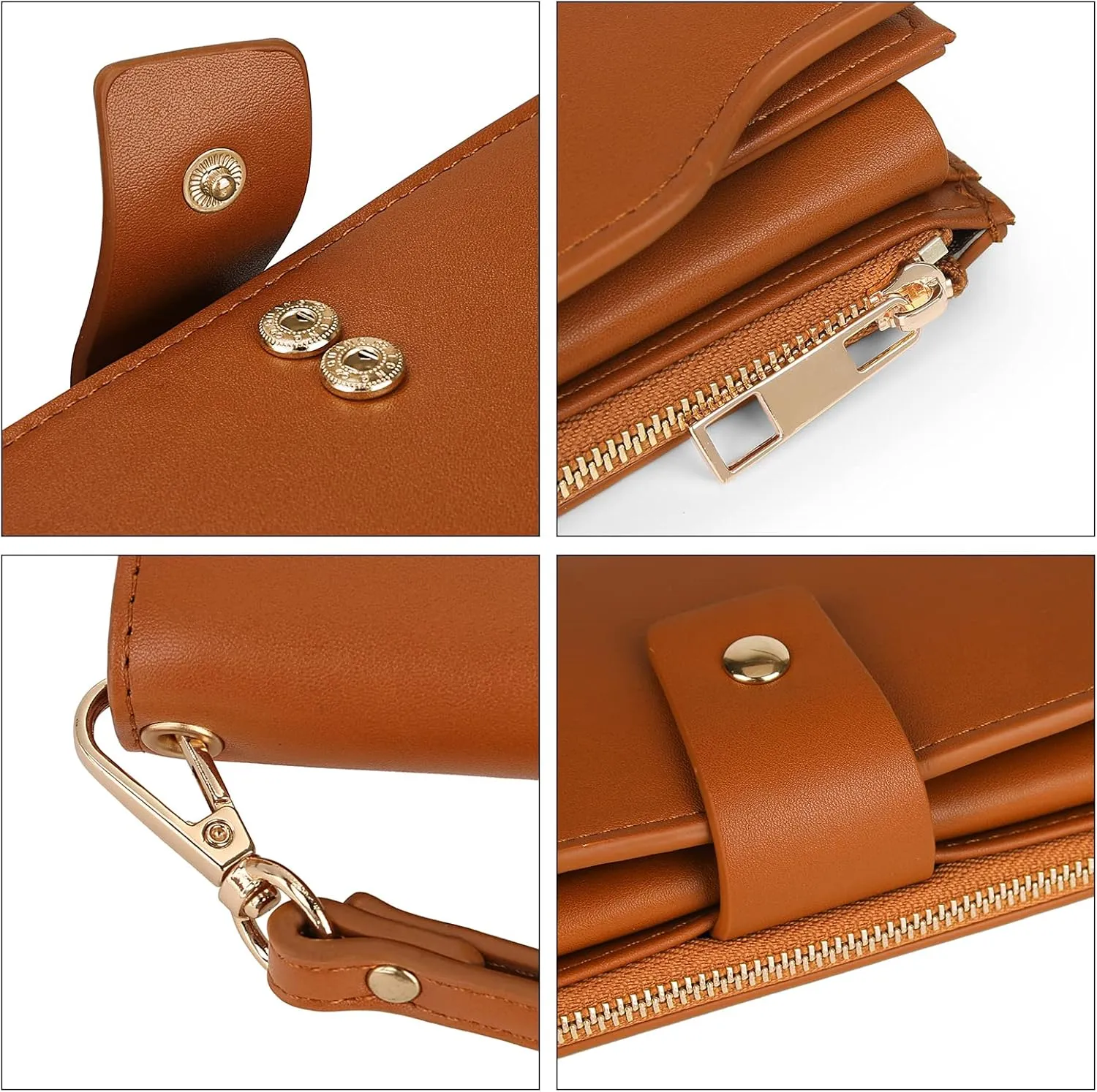Uromee Wallet Women Vegan Leather RFID Blocking Large Ladies Wristlet Purse Card Holder Organizer Clutch