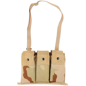 USGI 3 Colour Desert Bandoleer Mag Pouch