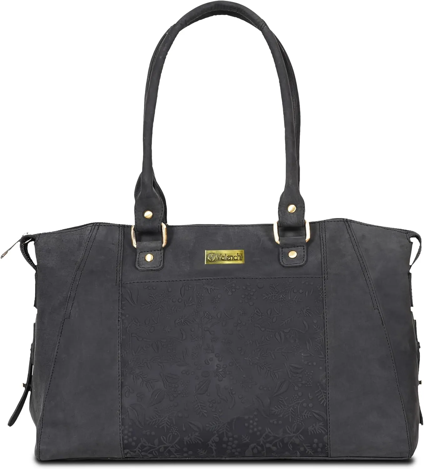 VALENCHI Leather Tote Bag For Women - Leather Handbags For Women - Trendy Ladies Shoulder Bag - Work, Travel