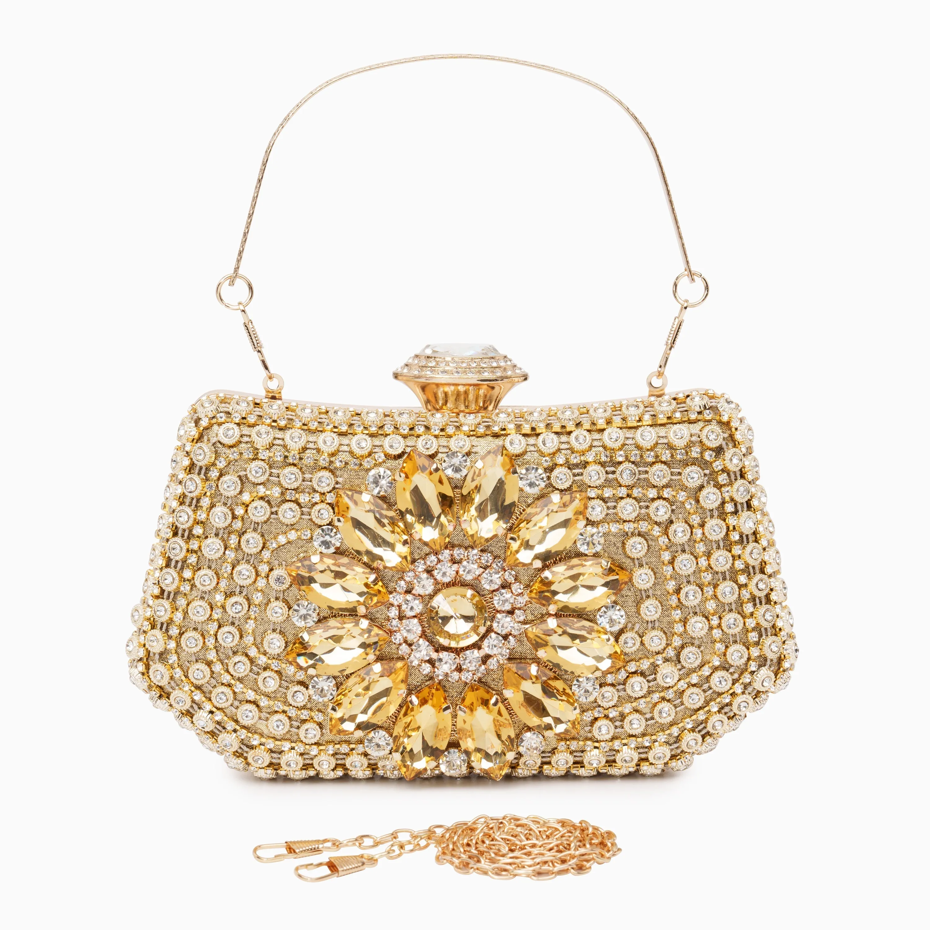 Valentina Sparkling Diamond Clutch Bag