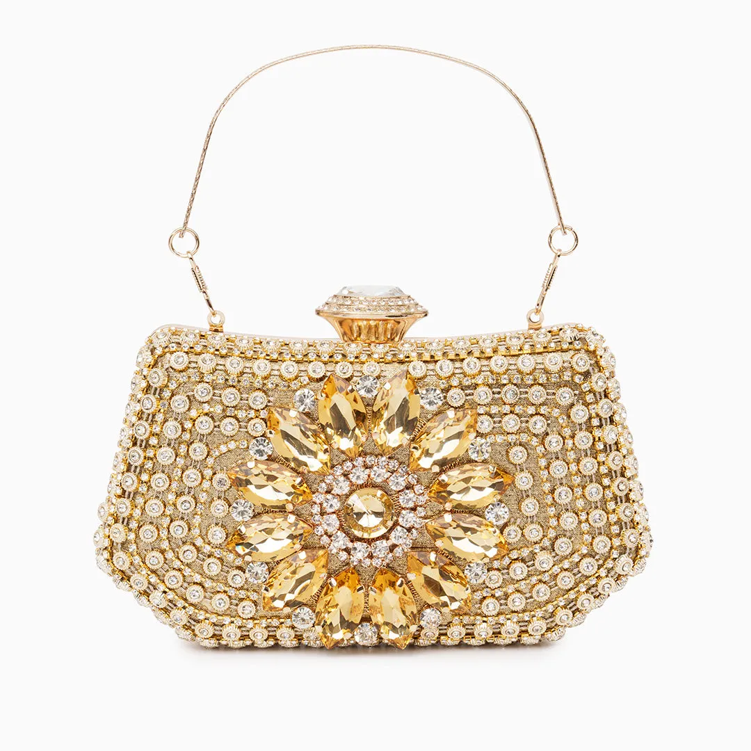 Valentina Sparkling Diamond Clutch Bag