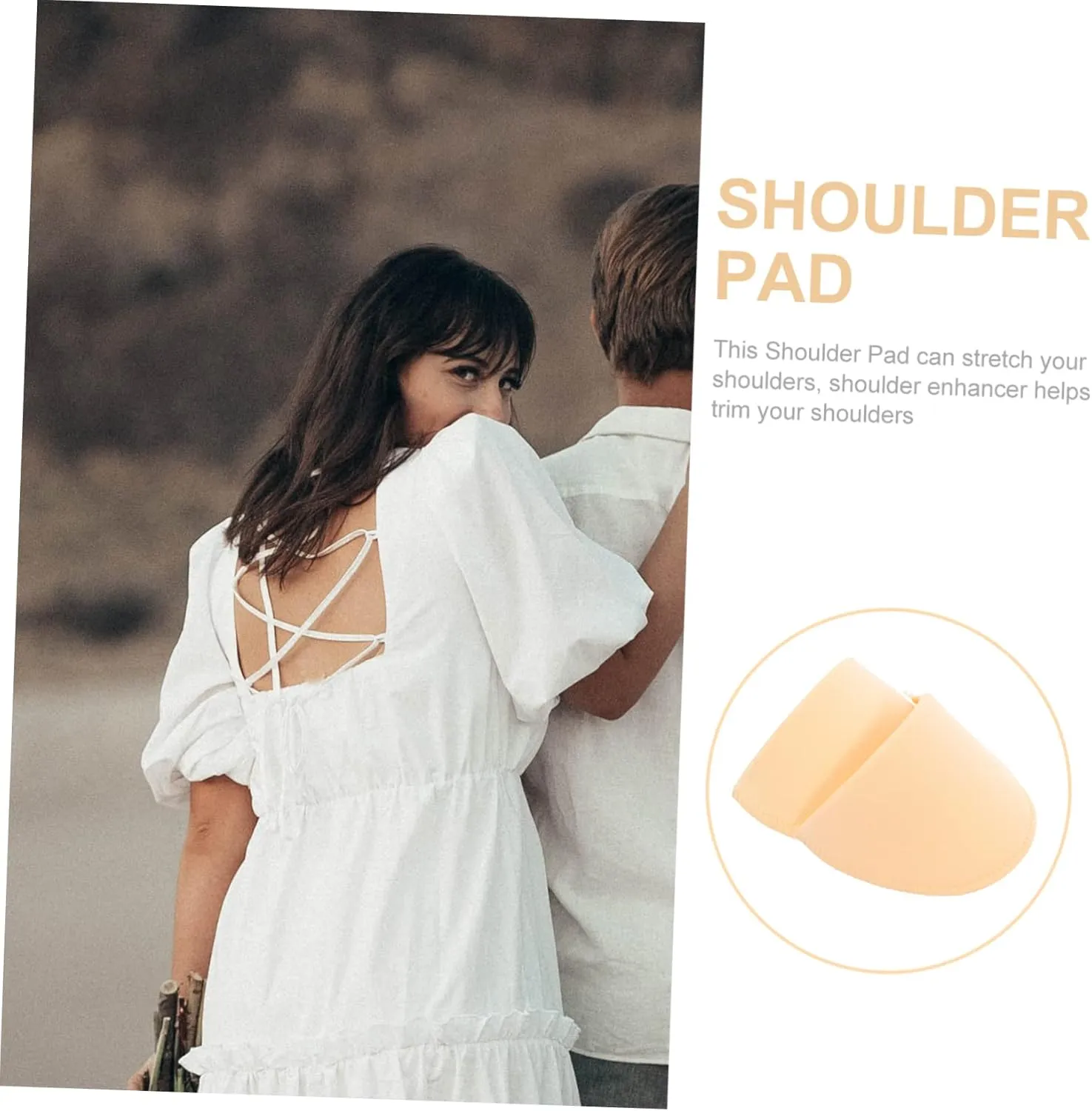 Veemoon 3sets Lightweight Invisible Shoulder Pad Knitted Shoulder Pads for Women Suitable for Curved Low 3pairs*3