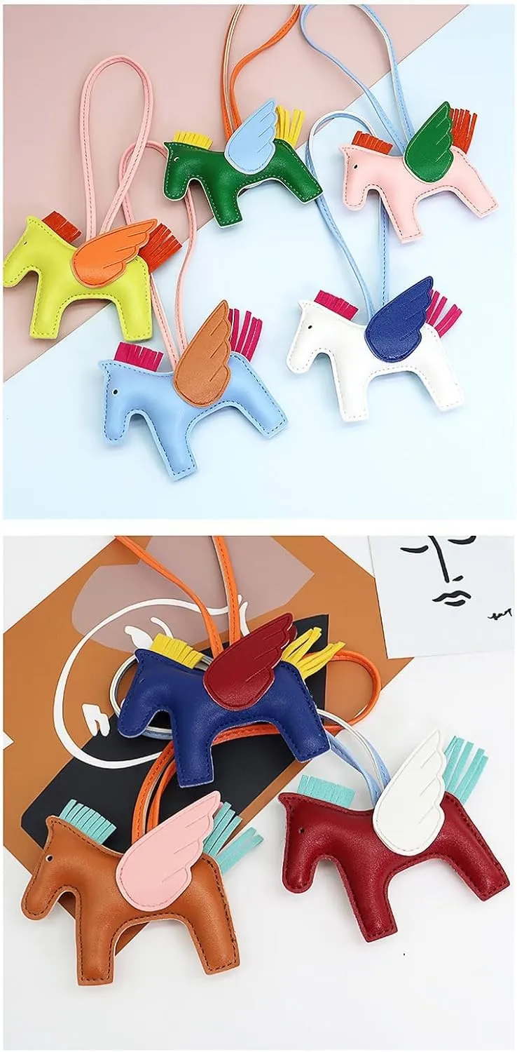 Vegan Leather Bag Charms Purse Charms for Handbags Preppy Stuff Designer Cute Keychains for Women Car Accessories