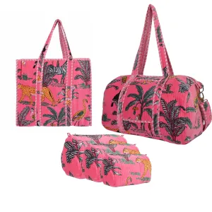 Velvet Jungle Tote, Weekender and Travel Set Bundle