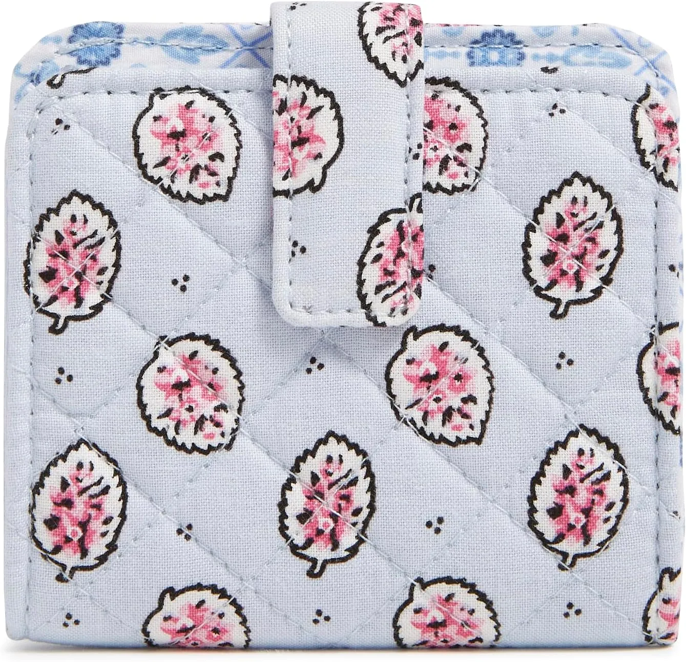 Vera Bradley Cotton Finley Small Wallet with RFID Protection, Magnifique Leaf