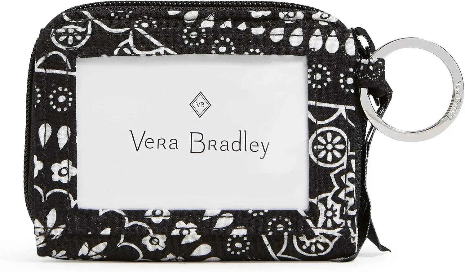 Vera Bradley Cotton Petite Zip-Around Wallet with RFID Protection