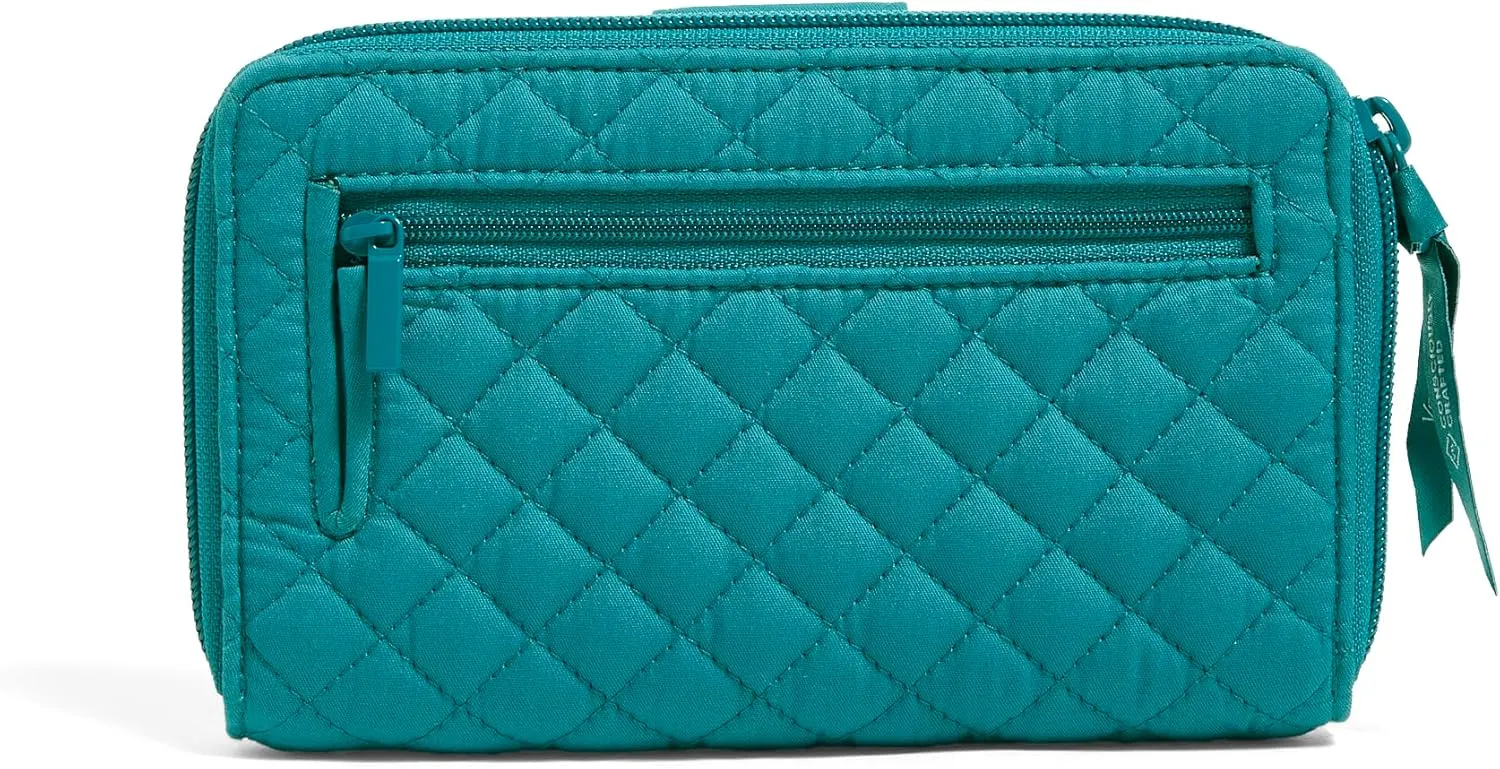 Vera Bradley Iconic RFID Turnlock Wallet, Signature Cotton