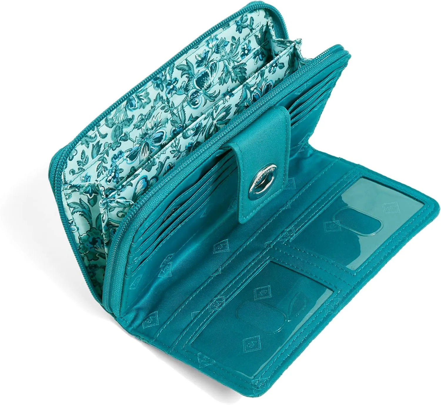 Vera Bradley Iconic RFID Turnlock Wallet, Signature Cotton