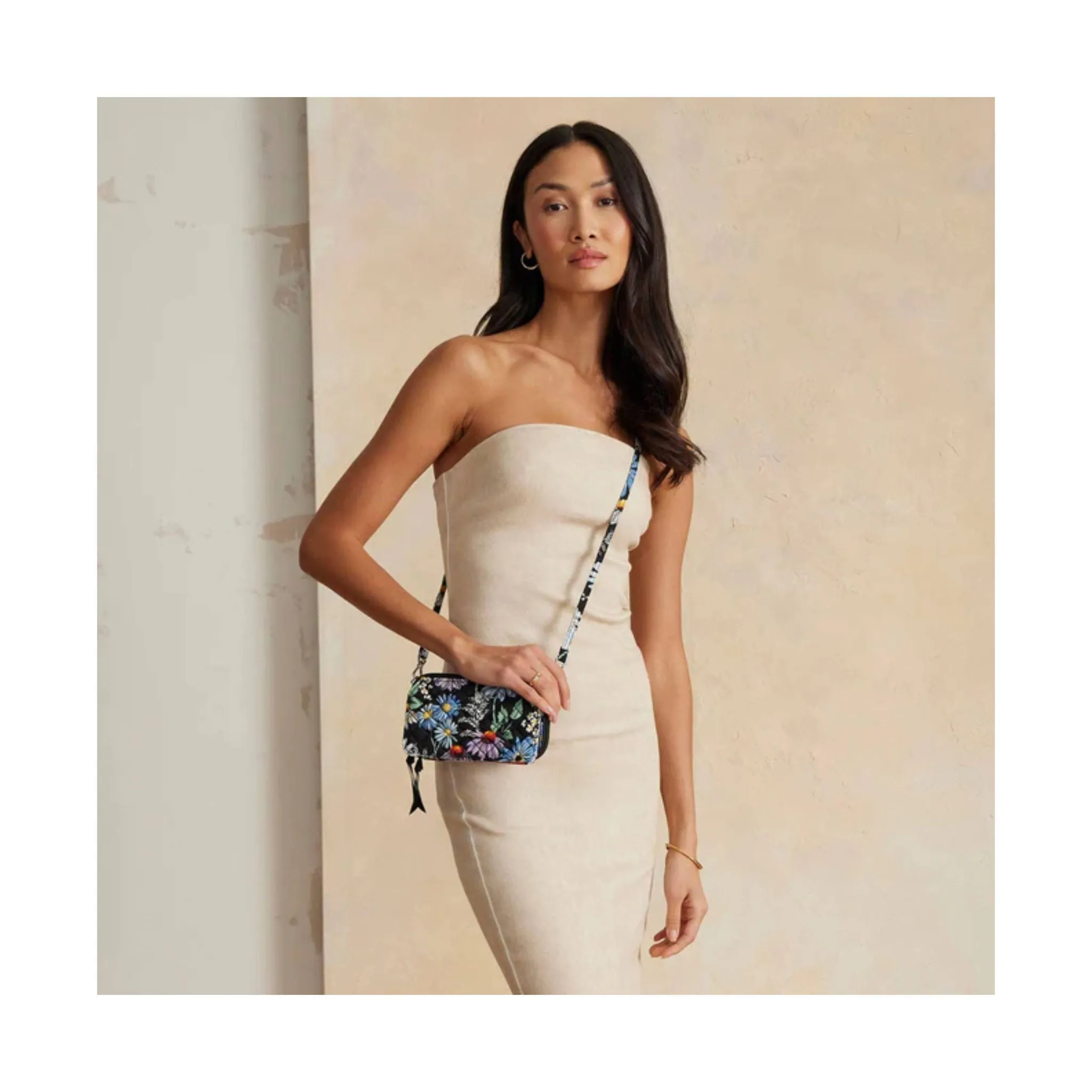 Vera Bradley RFID All in One Crossbody - Daisies