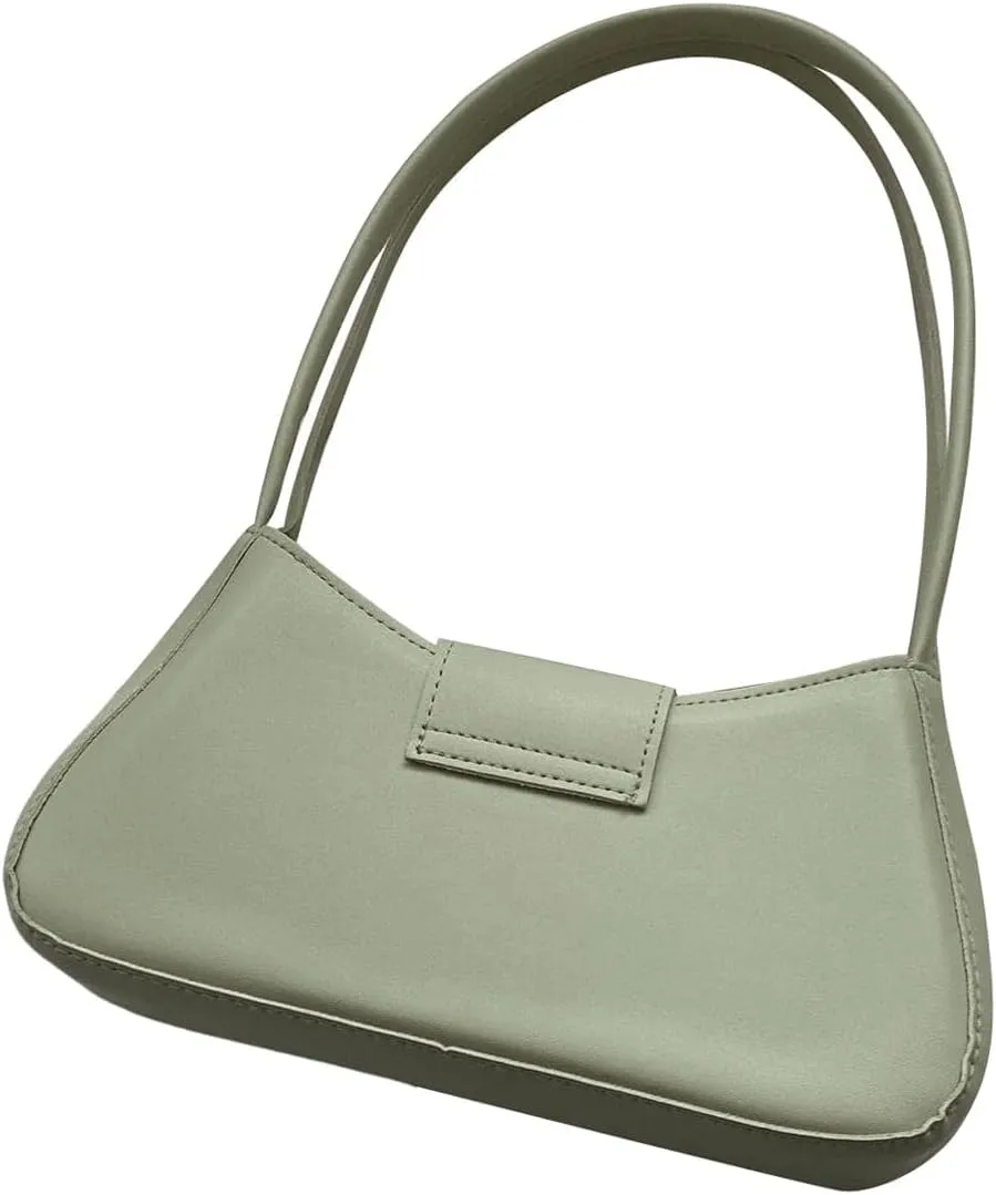 Verdusa Women's PU Leather Handbag Underarm Shoulder Bag Zipper Purses