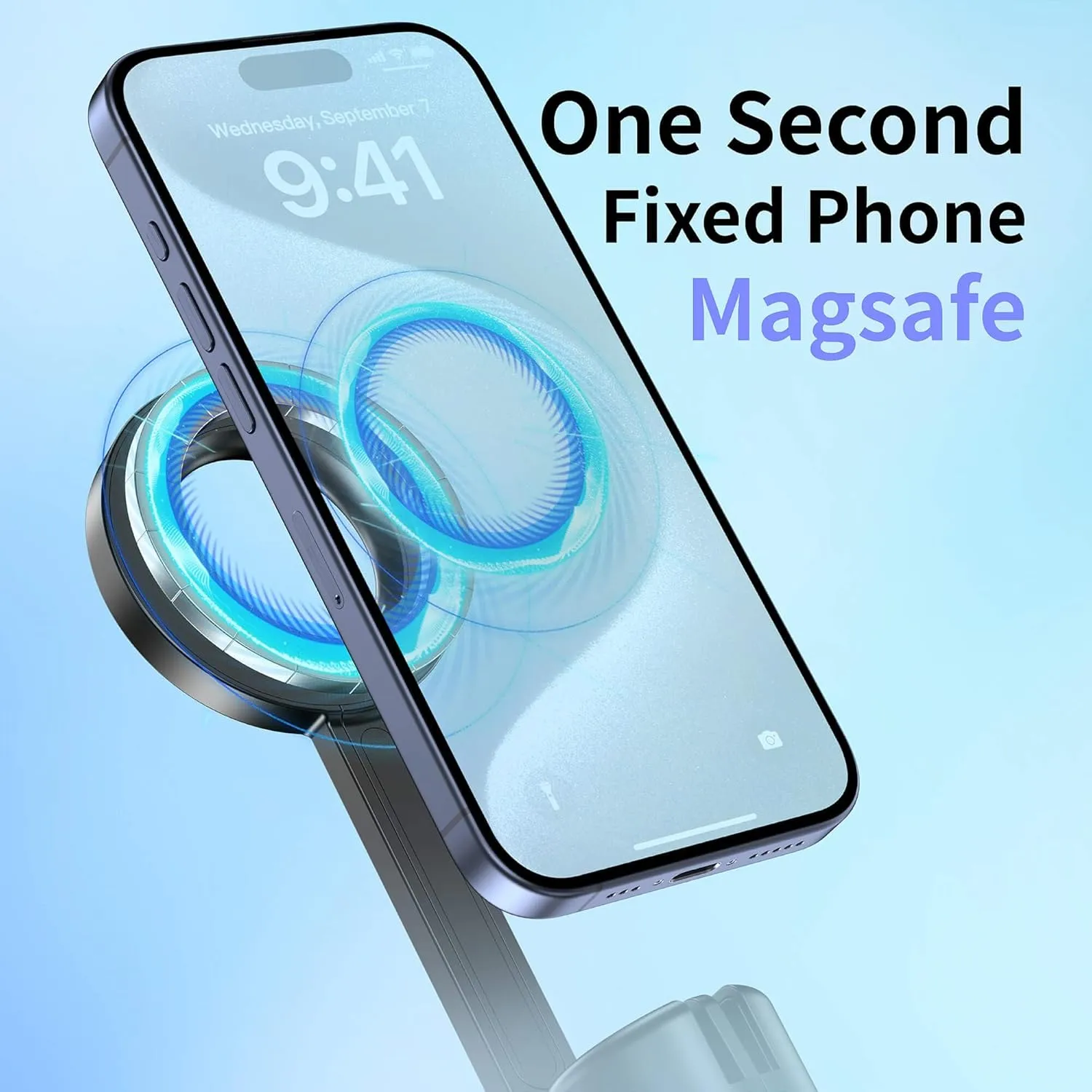 Vimitty for MagSafe Tripod for iPhone 64'' Selfie Stick Tripod Phone with Metal Ring and Remote, Phone Tripod for Video Recording, Cell Phone Tripod Mount Stand for Cellphone