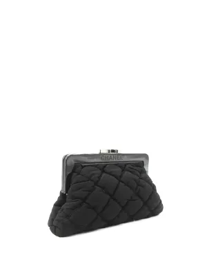 Vintage Fabric Clutch Black