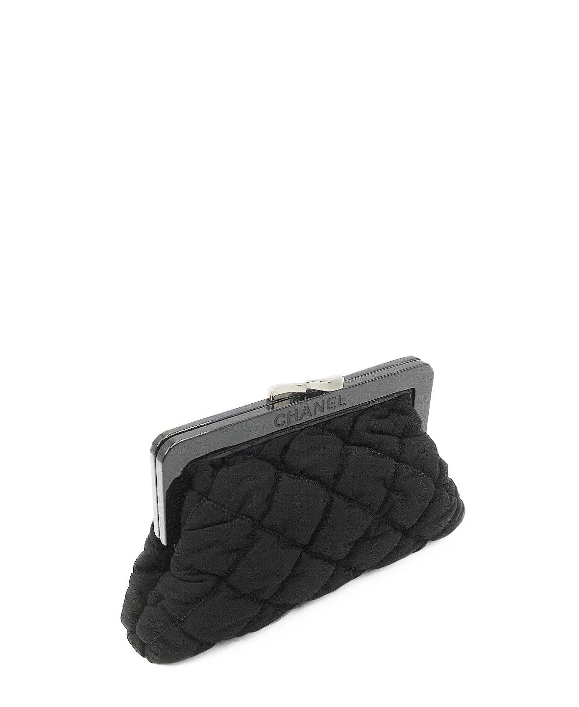 Vintage Fabric Clutch Black