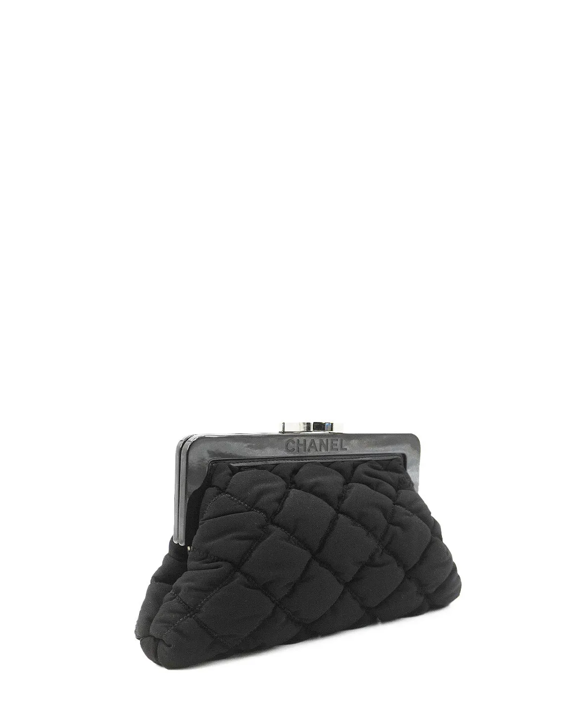 Vintage Fabric Clutch Black