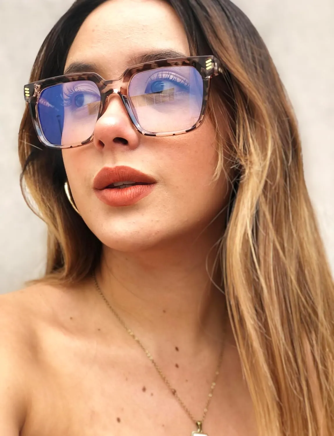 VISOONE 2 Pack Rectangle TR90 Blue Light Blocking Glasses Computer Eyewear with Preppy Look for Women and Men Cougar