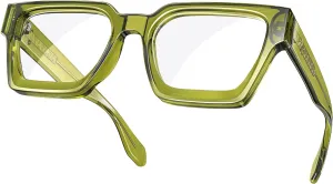 VISOONE Enhanced Version Rectangle Chic Preppy Look Blue Light Blocking Glasses for Women Men RIVER-LIGHTER