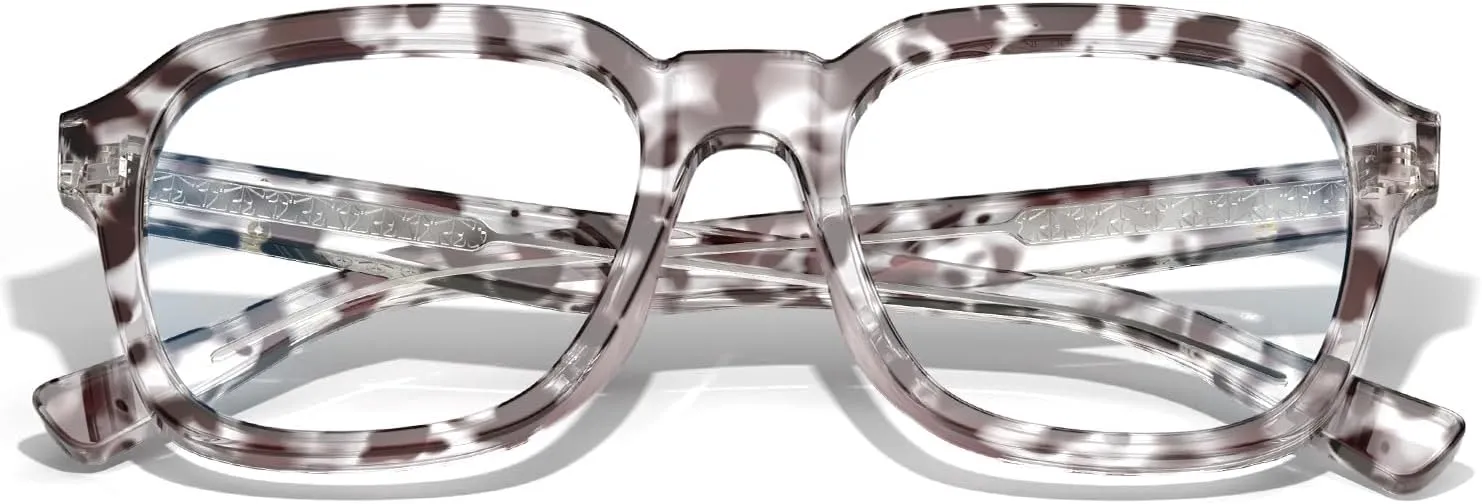 VISOONE Oversized Square Blue Light Blocking Glasses Fashion Computer Eyewear for Women and Men BENNETT