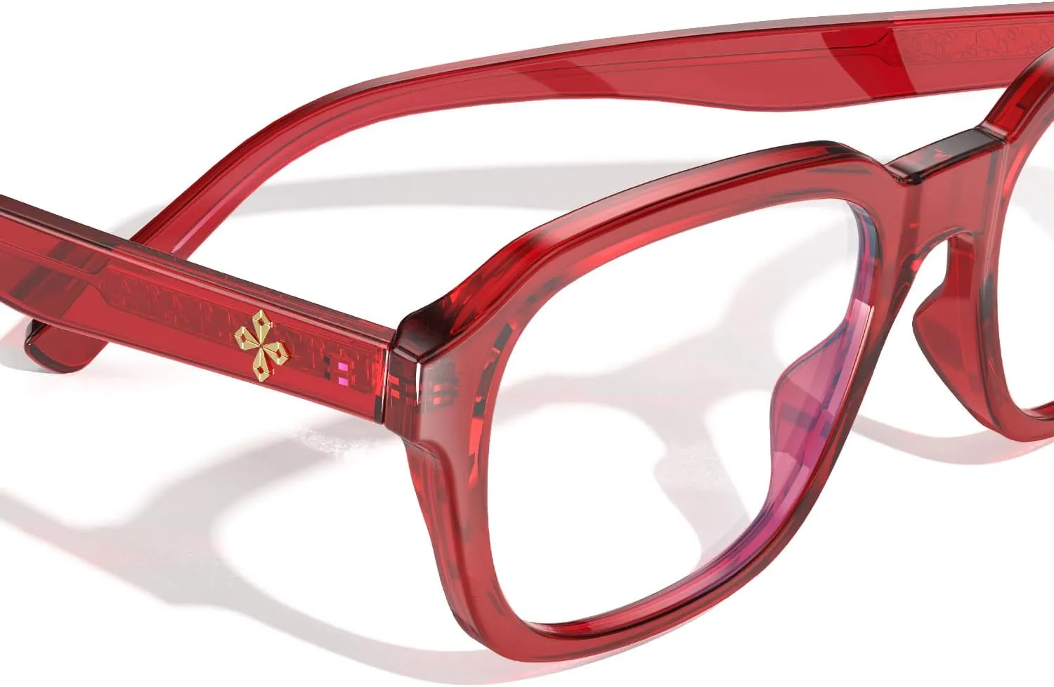 VISOONE Oversized Square Blue Light Blocking Glasses Fashion Computer Eyewear for Women and Men BENNETT