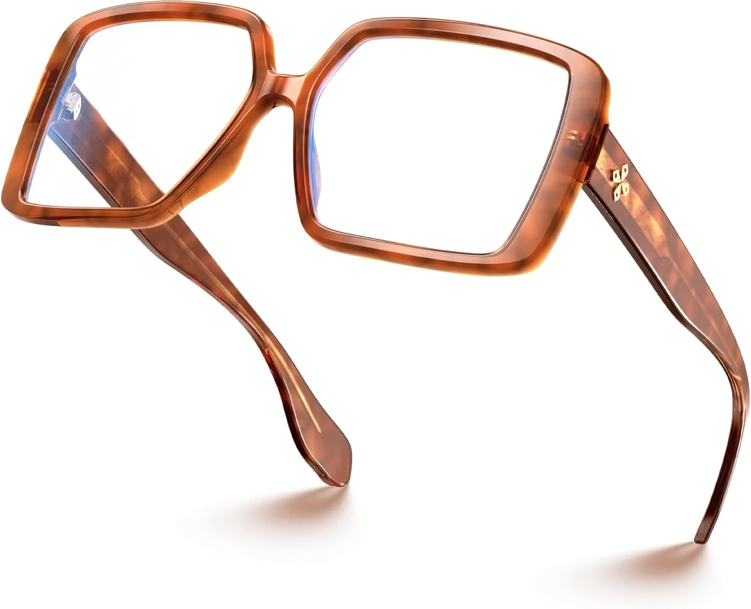 VISOONE Oversized TR90 Blue Light Blocking Glasses Fashion Accessories Non Prescription for Women Harvard