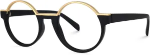 VOOGLAM Blue Light Glasses for Women Men Anti Eyestrain Dry Eyes Round Eyeglasses Latina