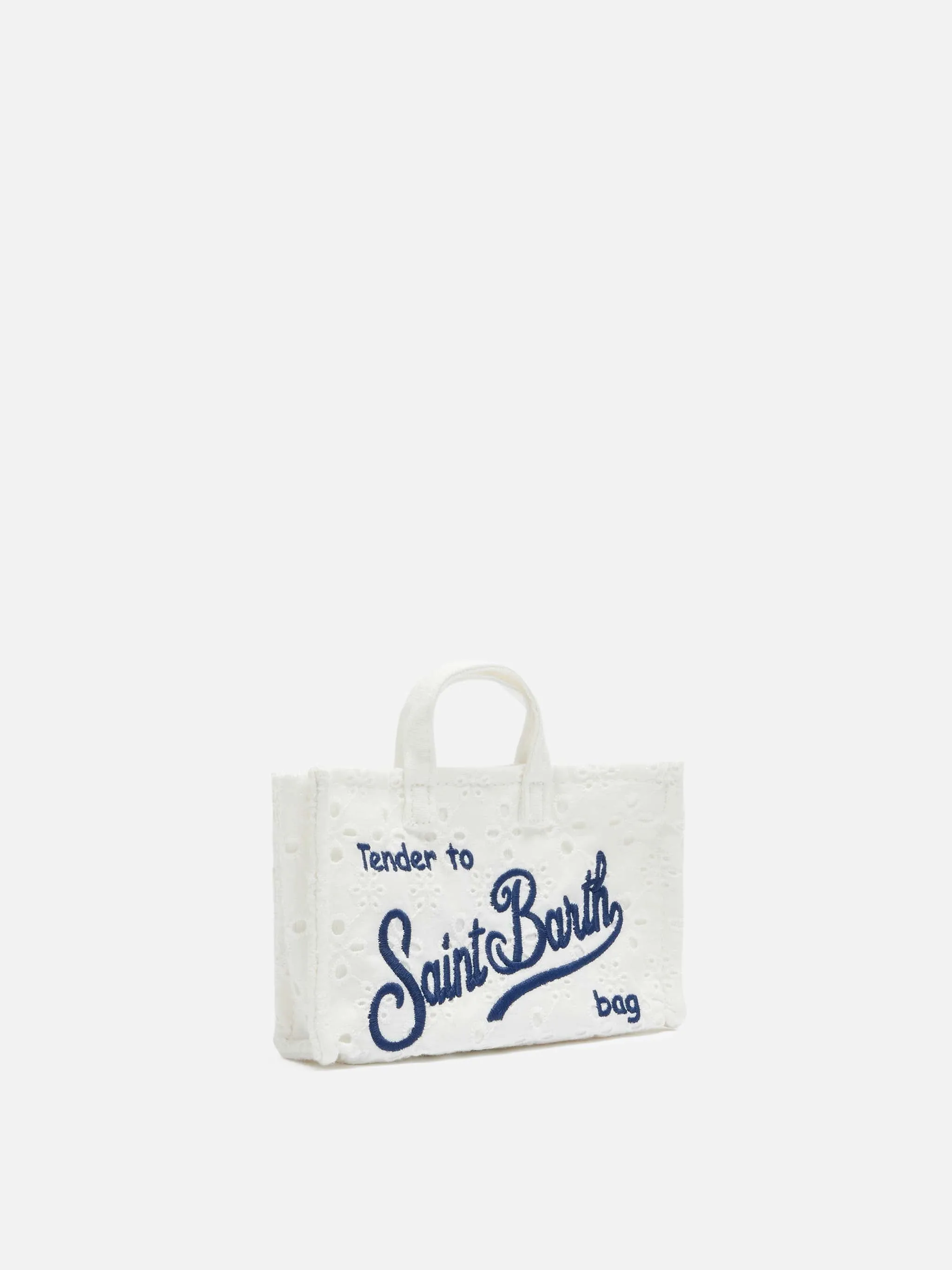 White Sangallo lace Phone Bag