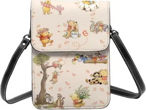 Win-nie The Pooh Small Cell Phone Purse Crossbody Bag for Outdoor Travel Sports Camping Hiking Shoulder Bags