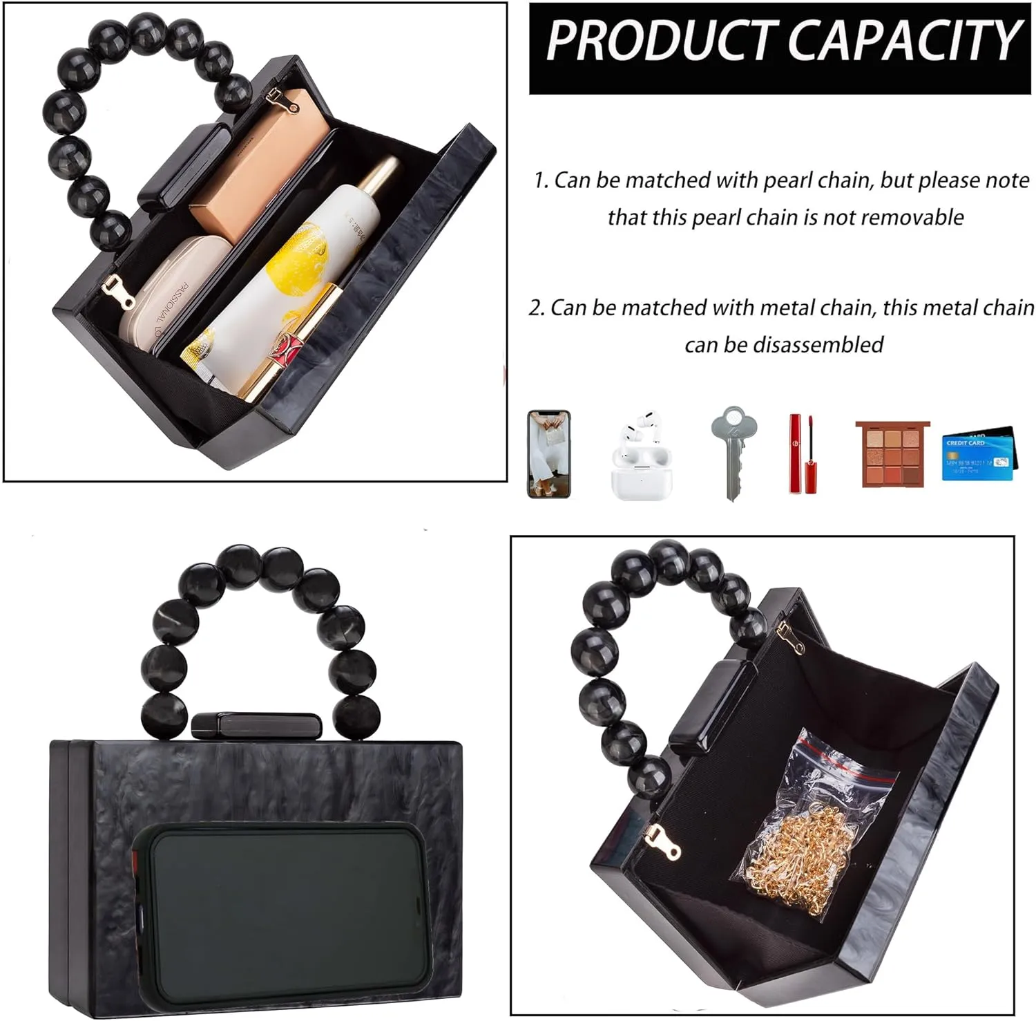 Women Acrylic Clutch Purse Leopard Print Evening Bag Chain Formal Handbag Party Bridal Wedding Clutch Purse for Women