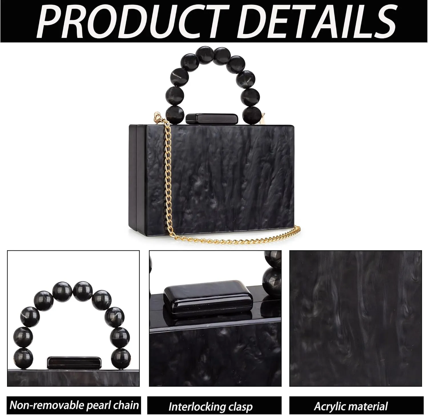 Women Acrylic Clutch Purse Leopard Print Evening Bag Chain Formal Handbag Party Bridal Wedding Clutch Purse for Women