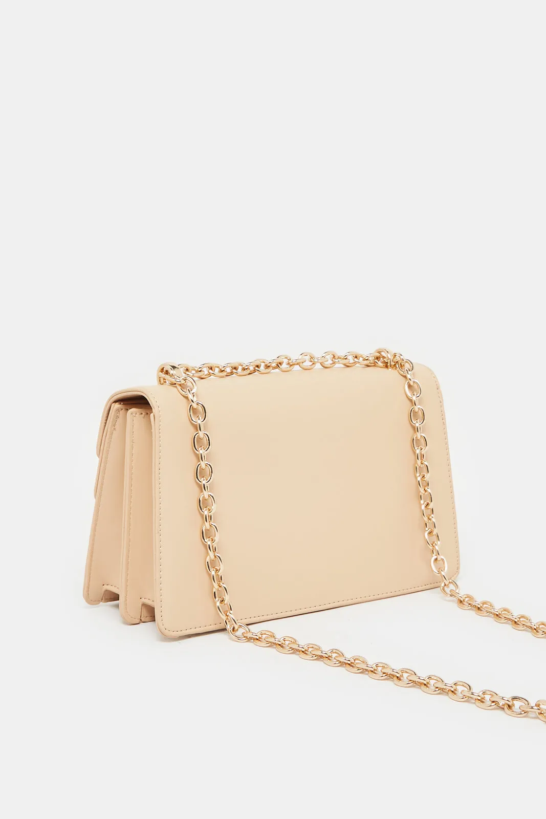 Women Beige Embellished Day Bag