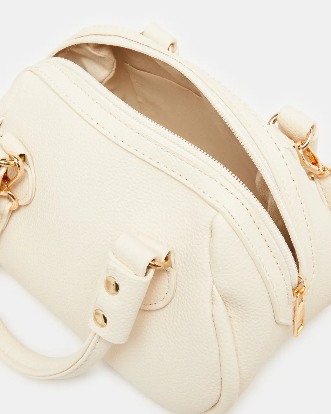 Women Beige Embellished Day Bag