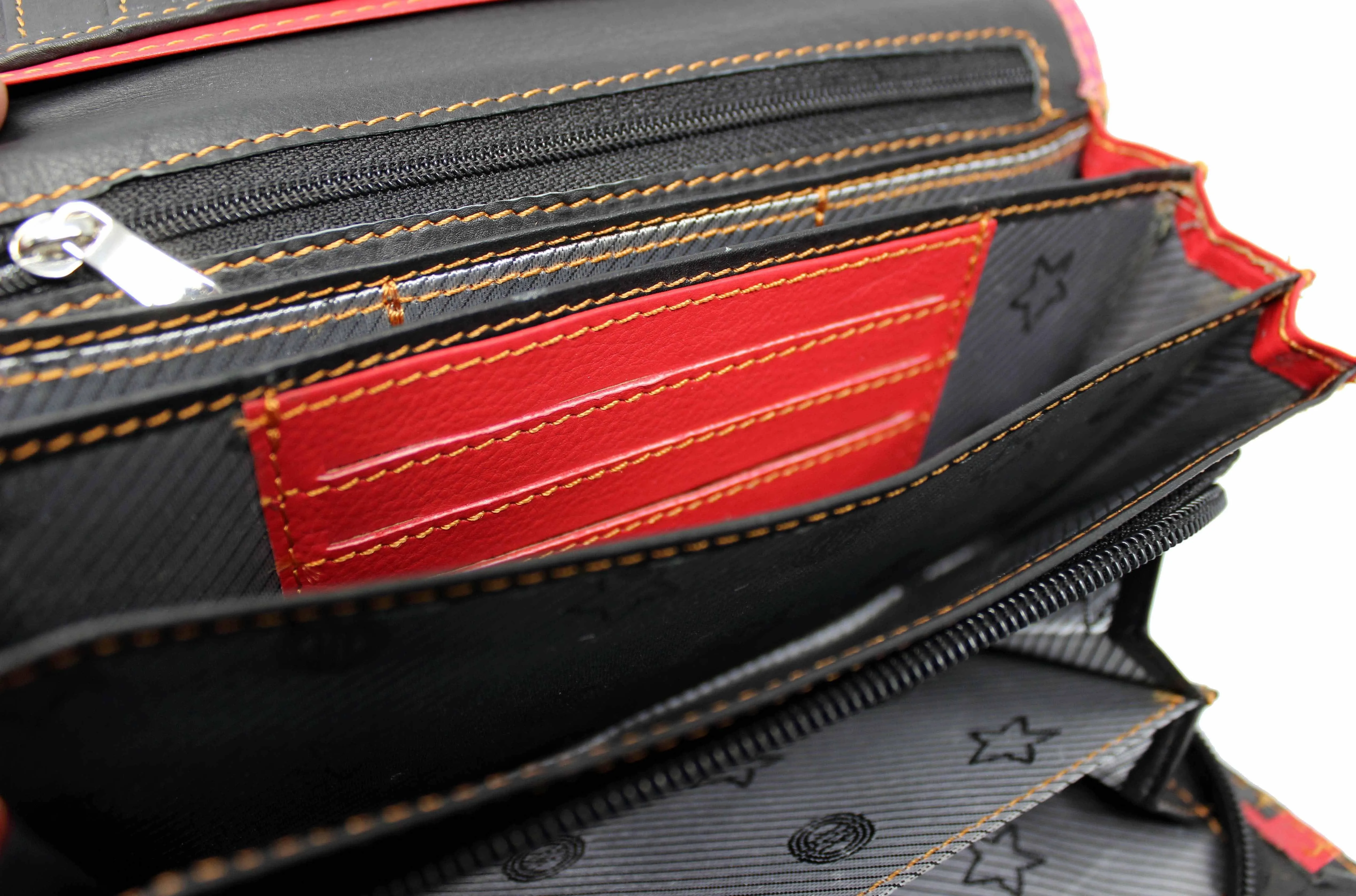 Women Colorful Genuine Leather RFID Purse