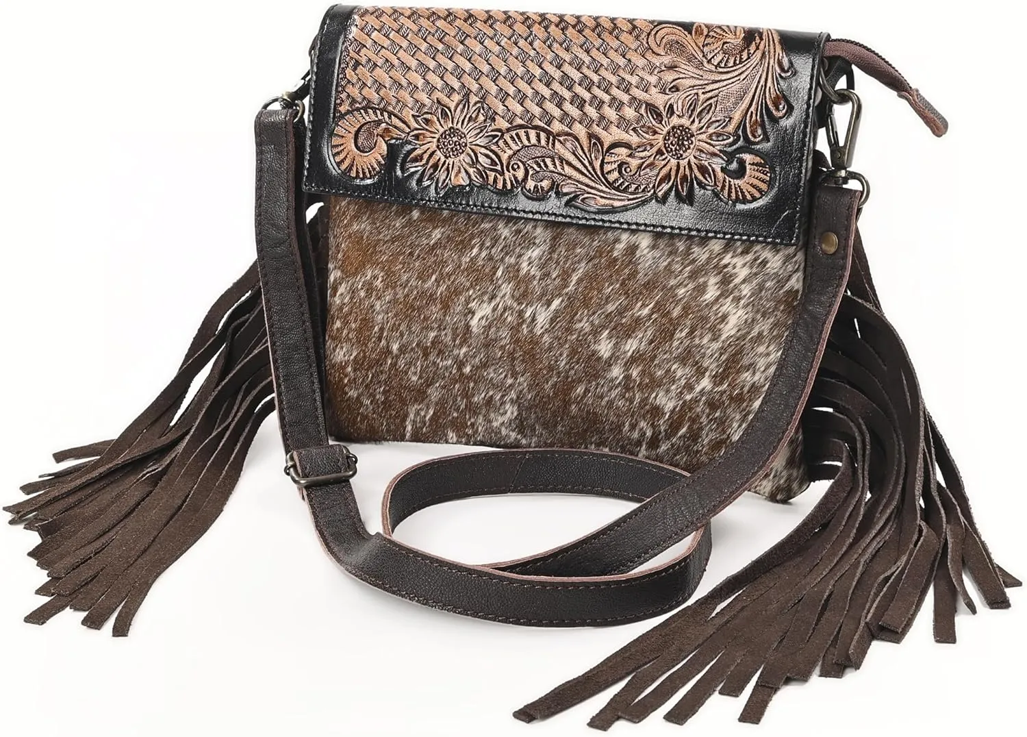 Women Natural Cowhide Leather Hand Bag With Adjustable Detachable Strap Leather Massenger Handbag Purse Sling Bag