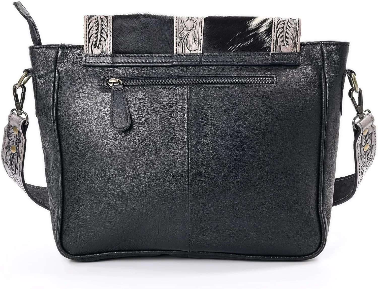 Women Natural Cowhide Leather Hand Bag With Adjustable Detachable Strap