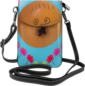 women Small Cell Phone Purse Frightened Pomegranate picture Soft, durable and waterproof PU leather Convenient for daily use and travel