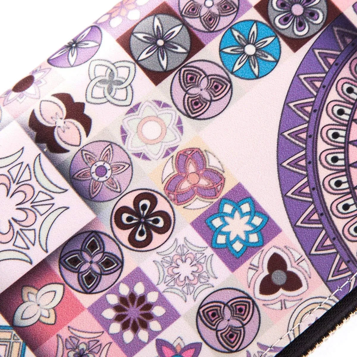 Women Wallet Card RFID For Womens Holder Blocking Credit Small Zipper Purse Pocket Bifold Slim Coin ID Ladies Wristlet Clutch Large Capacity Window Case Travel Zip Women's