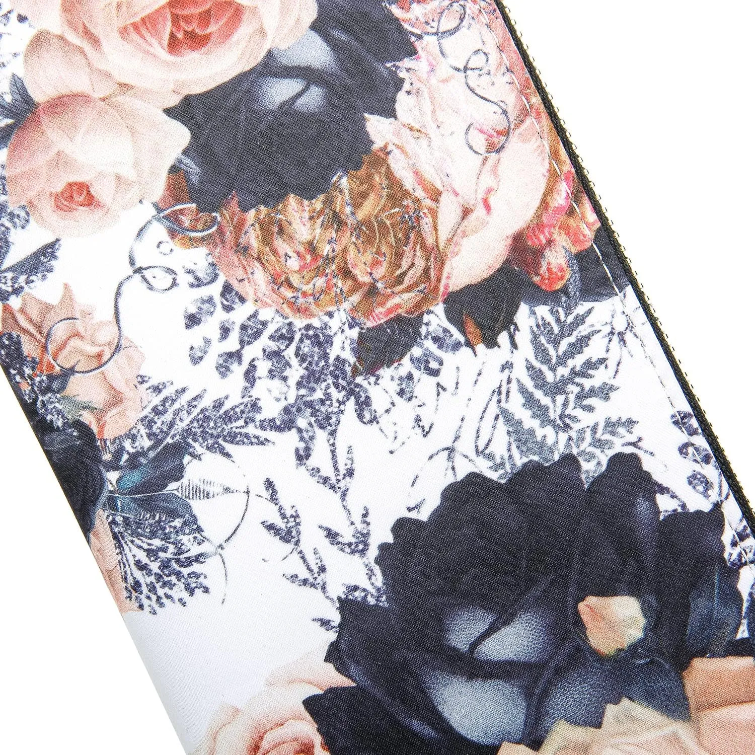 Women Wallet Card RFID For Womens Holder Blocking Credit Small Zipper Purse Pocket Bifold Slim Coin ID Ladies Wristlet Clutch Large Capacity Window Case Travel Zip Women's