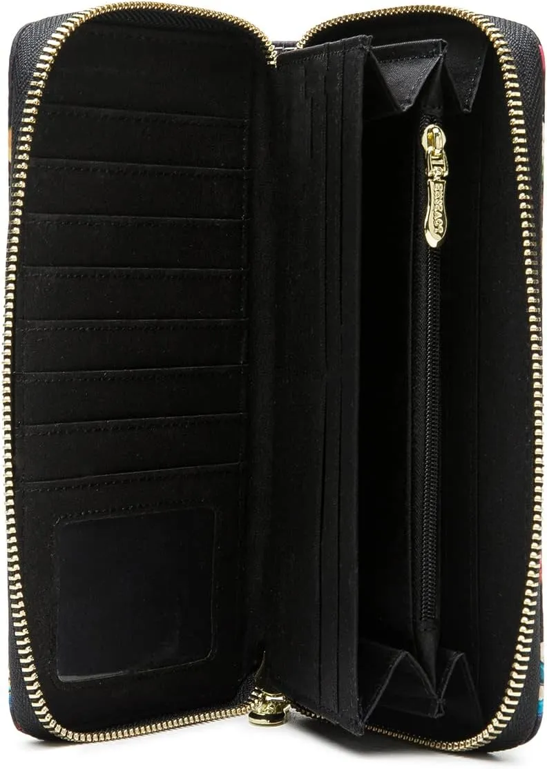 Women Wallet Card RFID For Womens Holder Blocking Credit Small Zipper Purse Pocket Bifold Slim Coin ID Ladies Wristlet Clutch Large Capacity Window Case Travel Zip Women's
