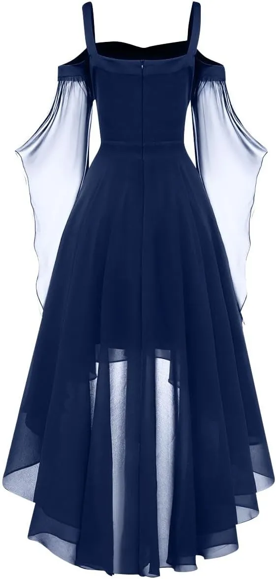 Women Witch Dress 2024 Lace Off Shoulder Gothic Dresses Plus Size Renaissance Dress Vintage Cocktail Dresses