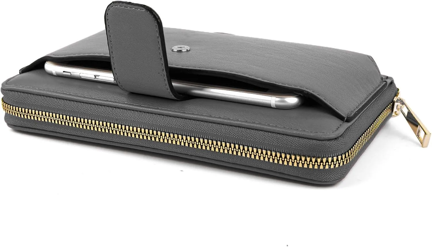 Women Wristlet Wallet with Cell Phone Holder RFID